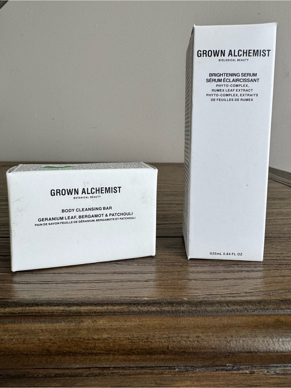 Grown Alchemist White Brightening Serum & Body Cleansing Bar Duo